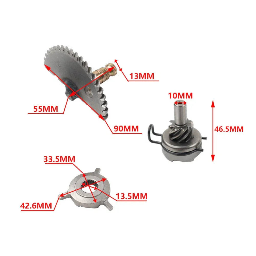 Kick Start Kit Gear Shaft Spring Pinion for GY6 50CC 139QMB Scooter ATV