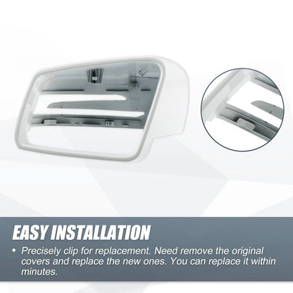 Left Mirror Cover Cap White for Mercedes Benz A Class B Class C Class E Class
