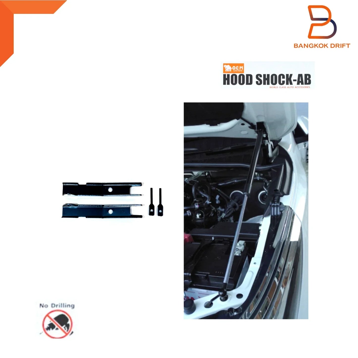 Strut Hood Bonnet Shock Lift Gas for Toyota Hilux Ute Fortuner (15-23)
