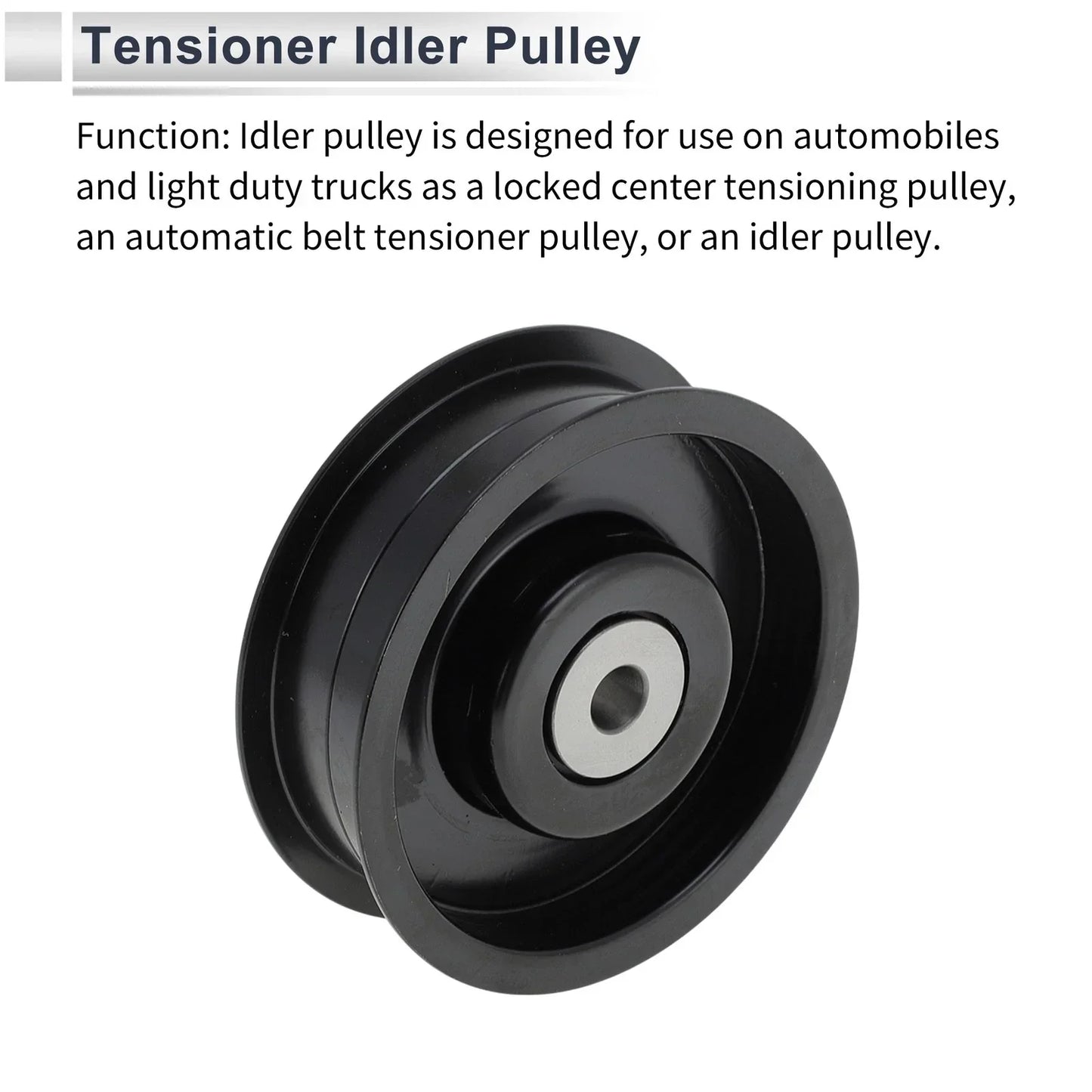 Drive Belt Idler Pulley for Mercedes-Benz W463 (2009-2014) Black 1 x Pc