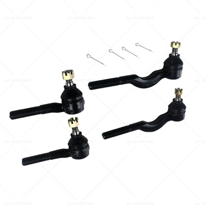 4pcs Inner Outer Tie Rod Ends for Mitsubishi Triton MK 1996-2006