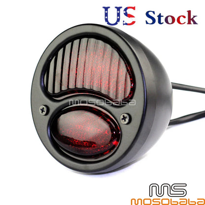 Black LED Taillight Rear Brake Lamp for H-D Bobber Chopper Cafe Racer