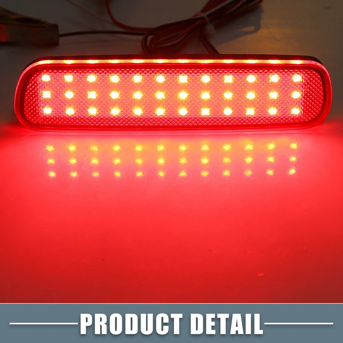 2 x Rear Bumper Reflector LED Brake Tail Lights for Lexus LX470 (1998-2007)