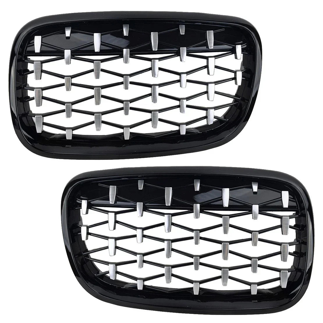 Front Kidney Grille Diamond for BMW X5 E70 X6 E71 (2007-2013) - 1 Pair