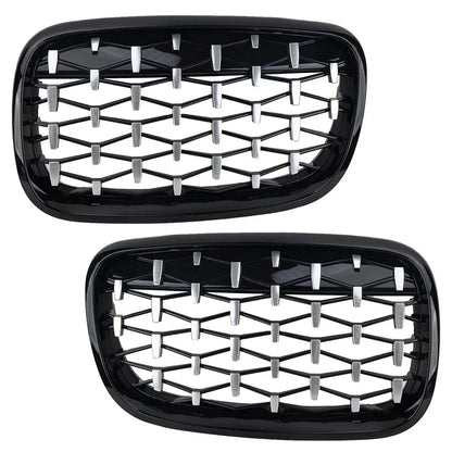Front Kidney Grille Diamond for BMW X5 E70 X6 E71 (2007-2013) - 1 Pair