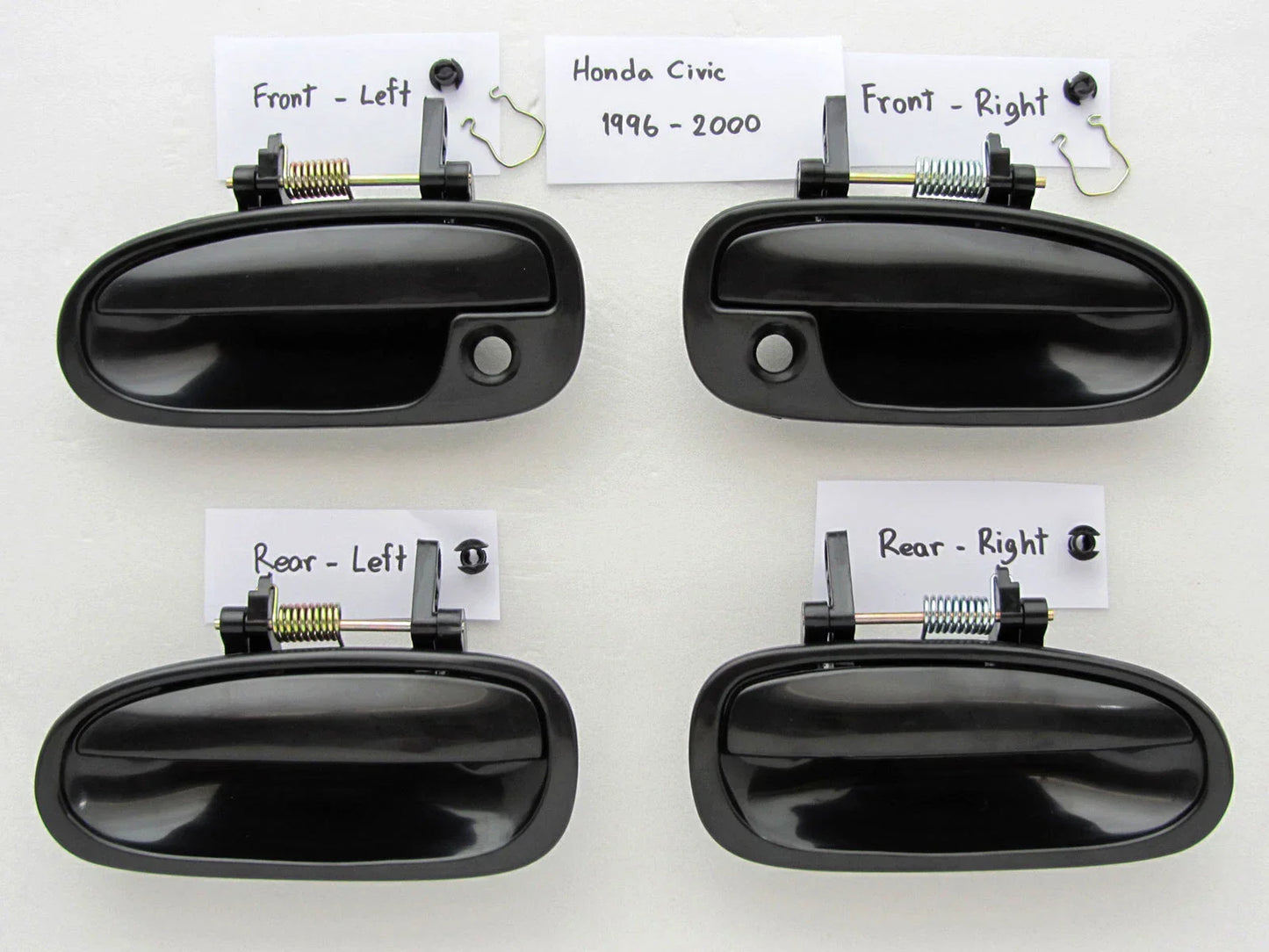 Outside Door Handle Set for 1996-2000 Honda Civic 4-Door
