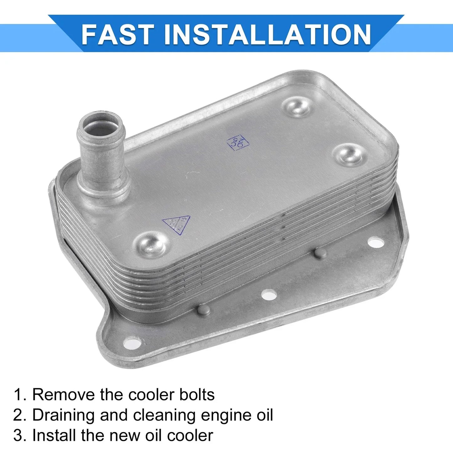 Engine Oil Cooler with Seals for Dodge Sprinter 3500 (2007-2018)