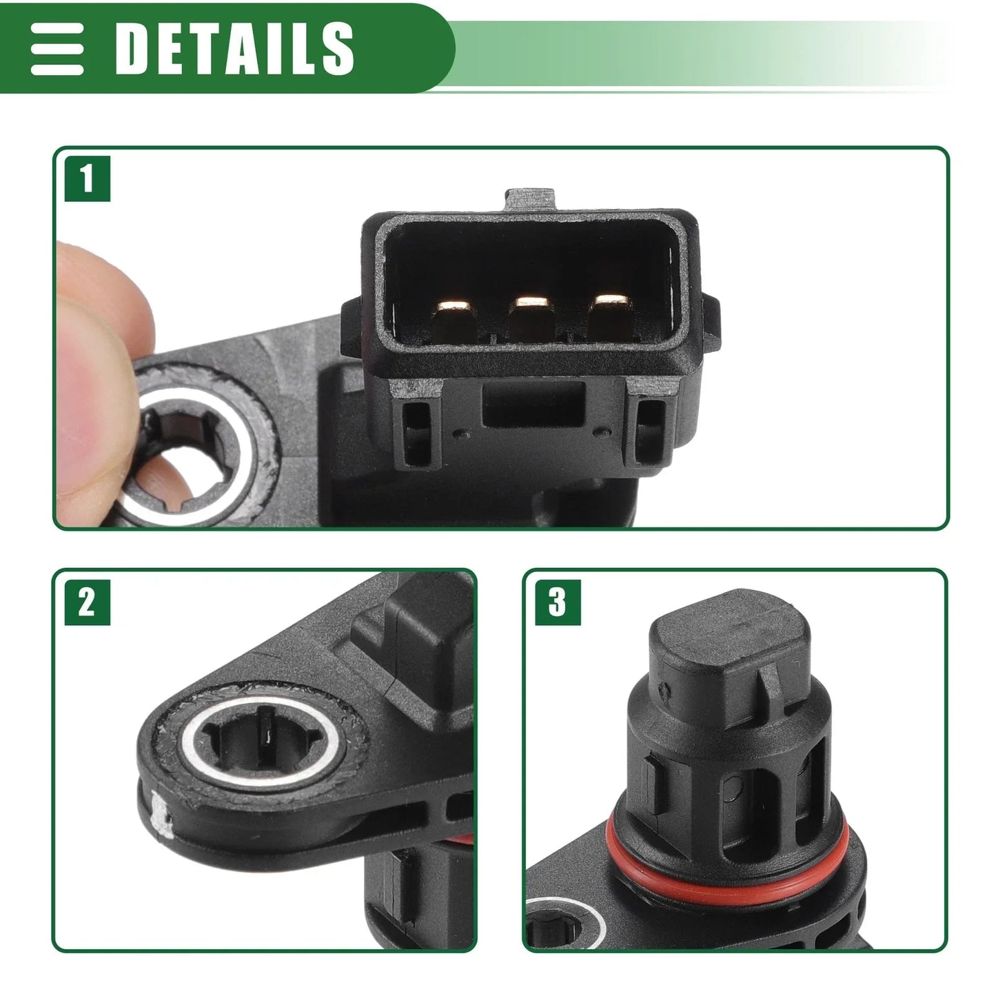 Camshaft Position Sensor for Kia Spectra 2004-2009 (2 x No. 39180-23910, 39180-23500)