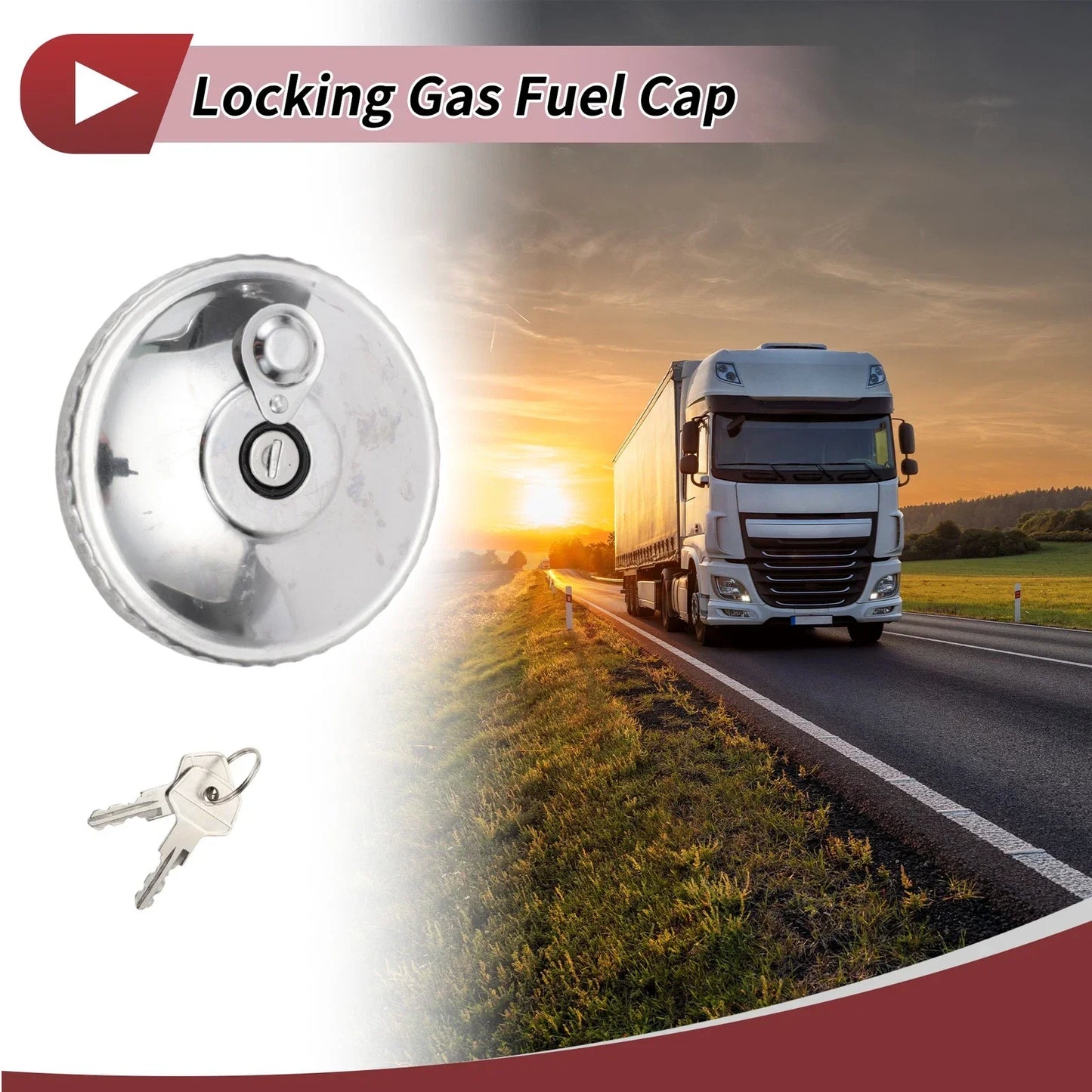 Locking Gas Cap with 2 Keys for Mercedes-Benz (No. 3024710130)