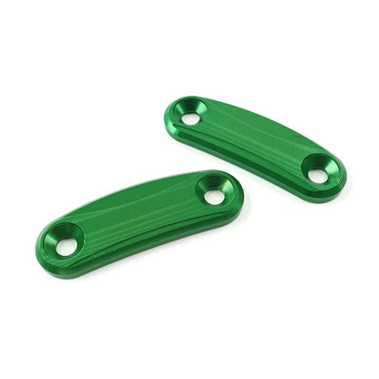 Green Mirror Block Off Base Plates for Kawasaki ZX-10R (2011-2015)