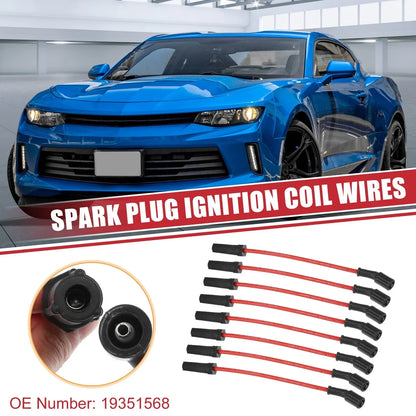8pcs Spark Plug Wire Ignition Coil Cables for Chevrolet Corvette (2005-2013)