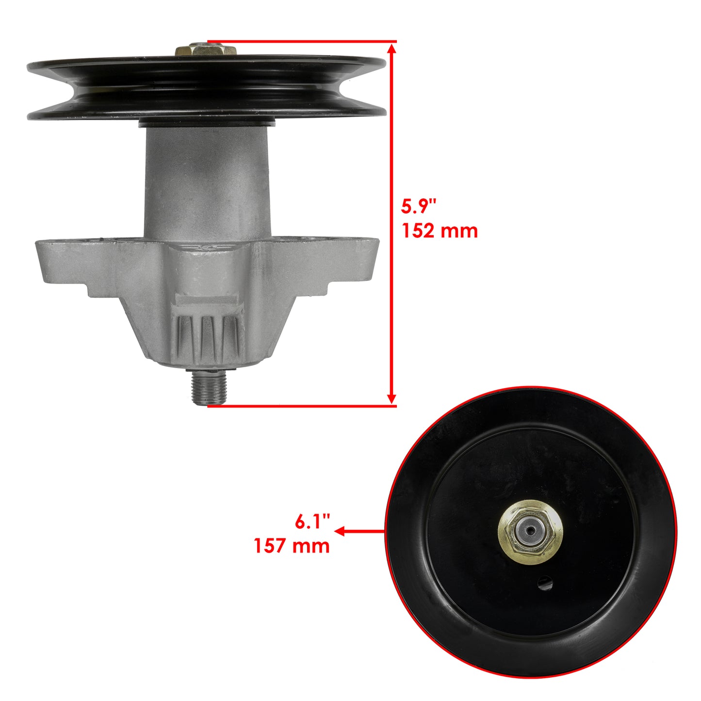 Deck Spindle Pulley Replacement for MTD Toro Cub Cadet Ryobi 42 Inch (2009–2018)