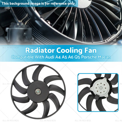 Left Radiator Cooling Fan for Audi A5 8T3 8TA Coupe Sportback (2007-2017)