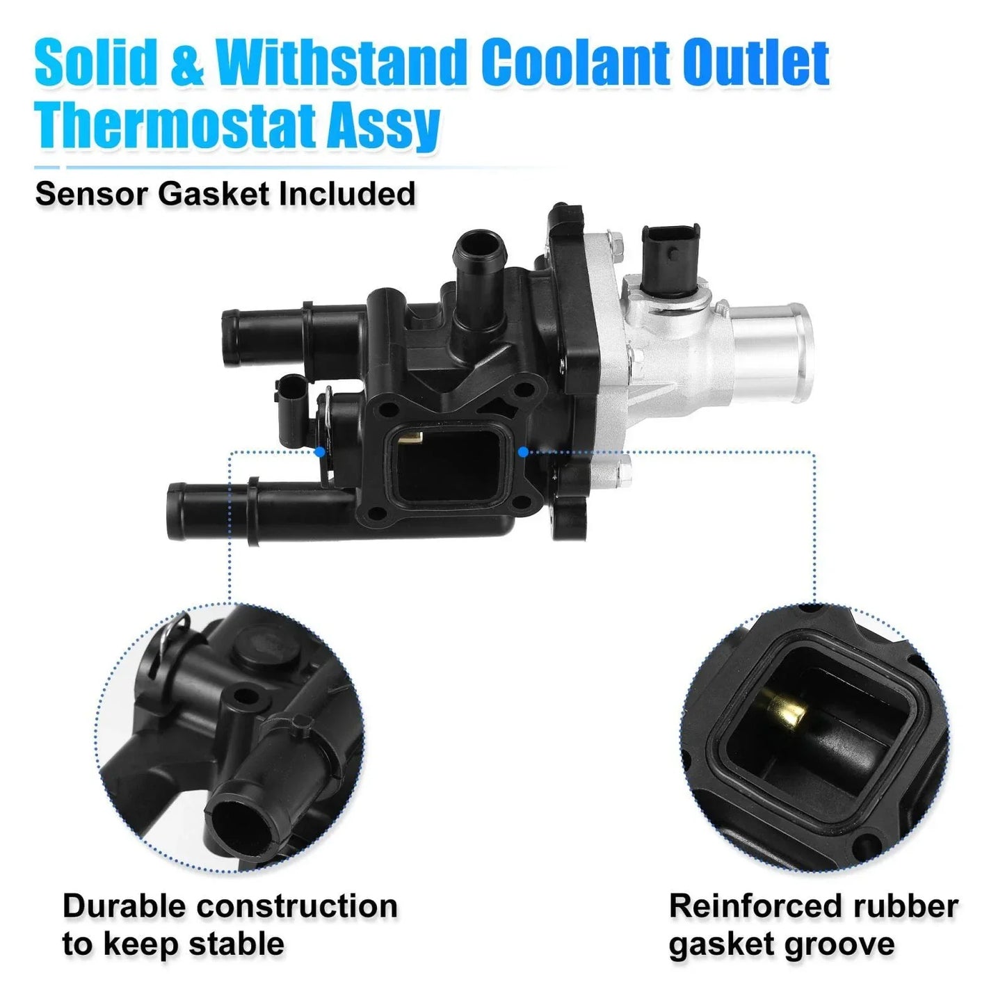 Engine Coolant Thermostat Housing for Chevy Cruze Sonic (2011-2028)