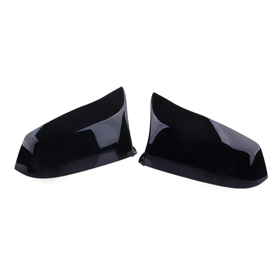 2 x Gloss Black Rear View Mirror Cover Caps for BMW 5 6 7 E60 E61 E63