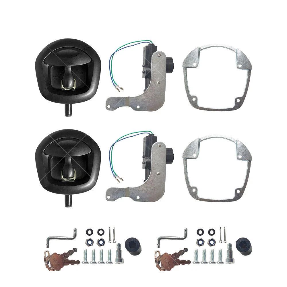 12V Power Black Whale Tail T Handle Lock for Trailer Canopy