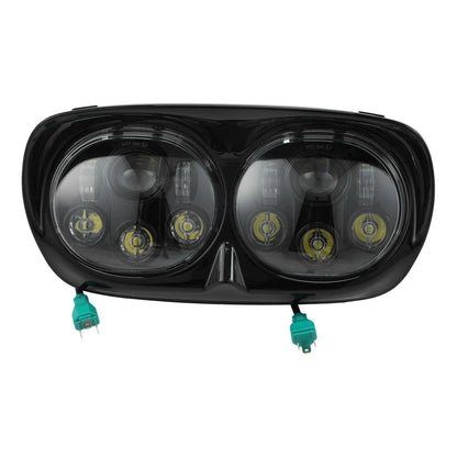 5 3/4" Dual LED Front Headlight for Harley Road Glide (1998-2013)