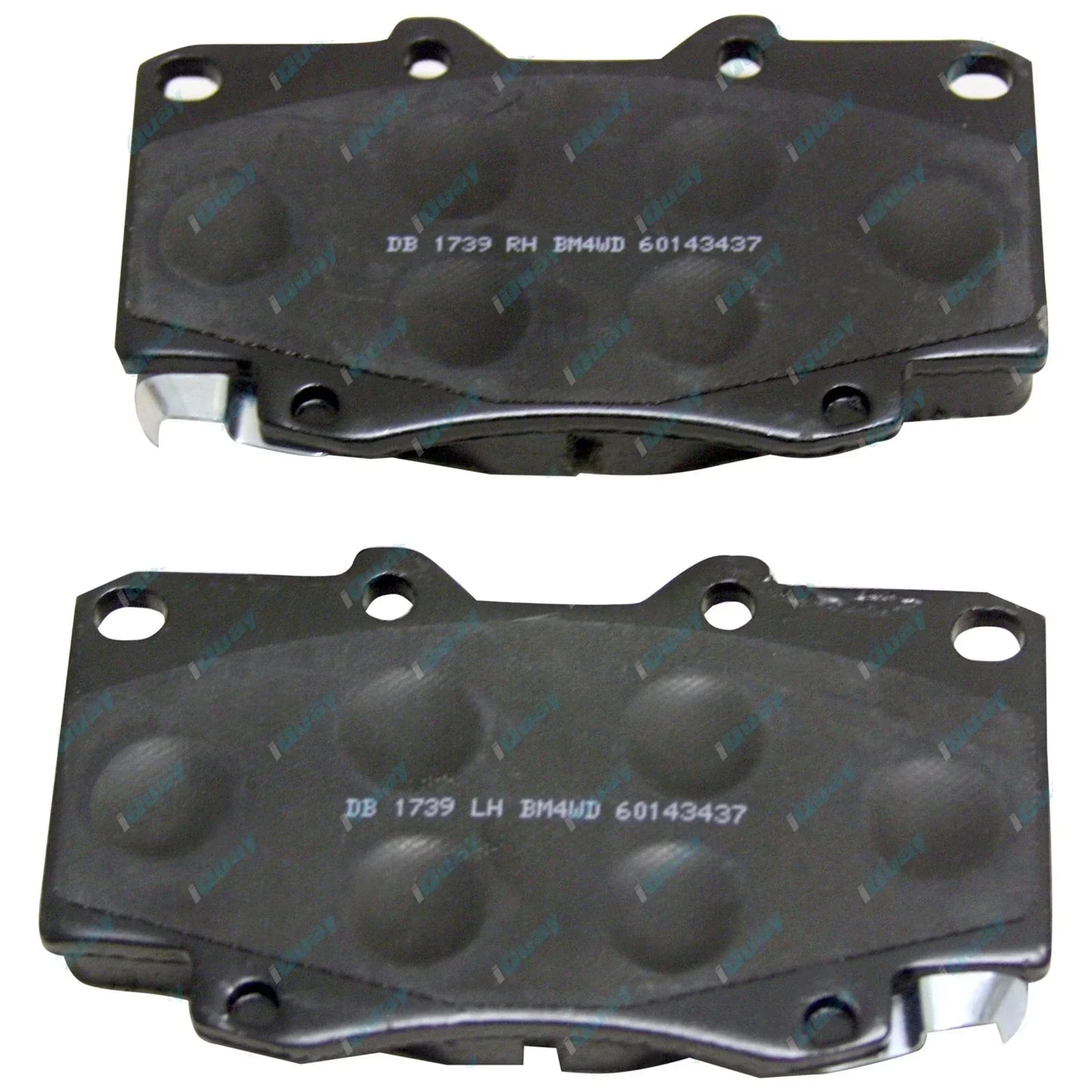 2 Front Slotted Disc Rotor for Hilux 4x4 KUN25 KUN26 GGN25 Brake Pads