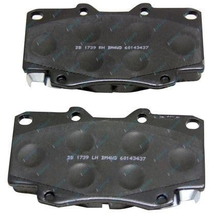 2 Front Slotted Disc Rotor for Hilux 4x4 KUN25 KUN26 GGN25 Brake Pads