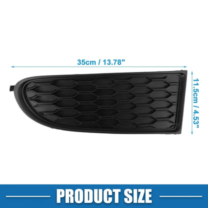 Front Fog Light Cover Grille for Dodge Journey 2011-2020 Black (Set of 2)