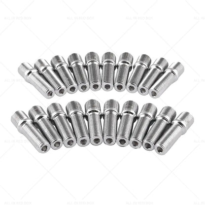 20 x 58mm M1 1.5 Wheel Stud Conversion Bolts for German Cars