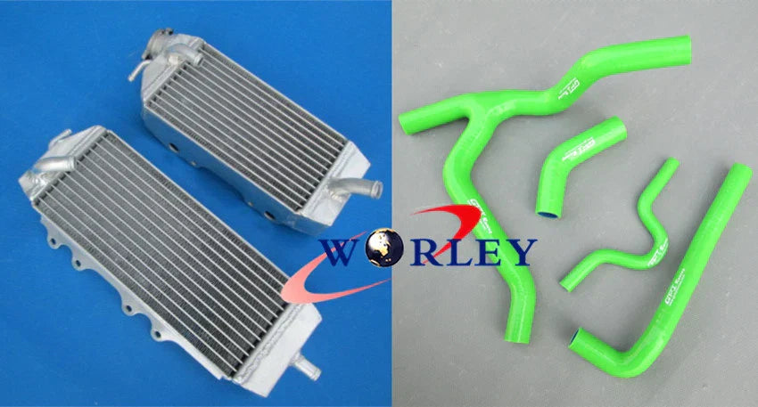 Aluminum Radiator & Hose for Kawasaki KX250F KXF250 (2006-2008)