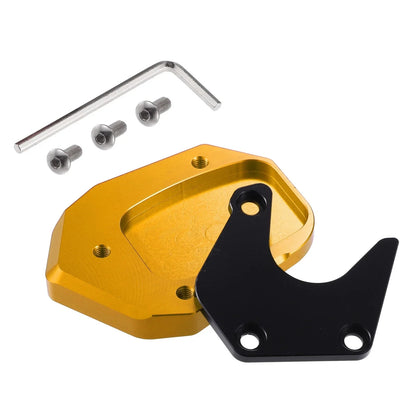 Aluminum Alloy Motorcycle Kickstand Plate Pad for Honda - Gold
