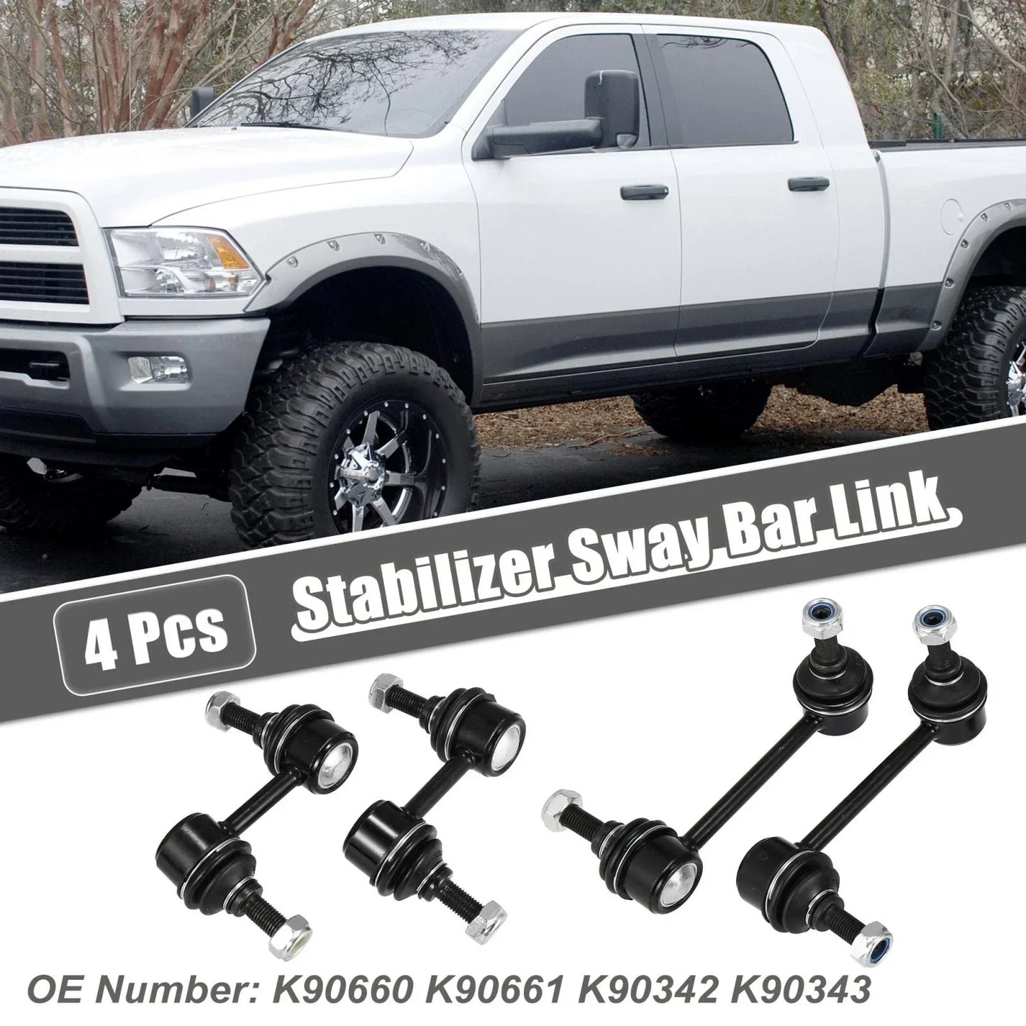 4 x Front Rear Sway Bar Links Stabilizer Link for Honda Accord (2003-2007)