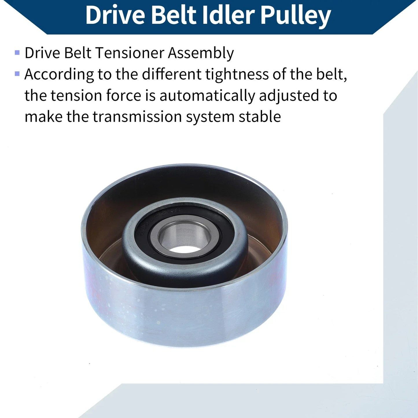 Drive Belt Idler Pulley for Honda Jazz 50 (2001-2004) - 1 x Quality Replacement