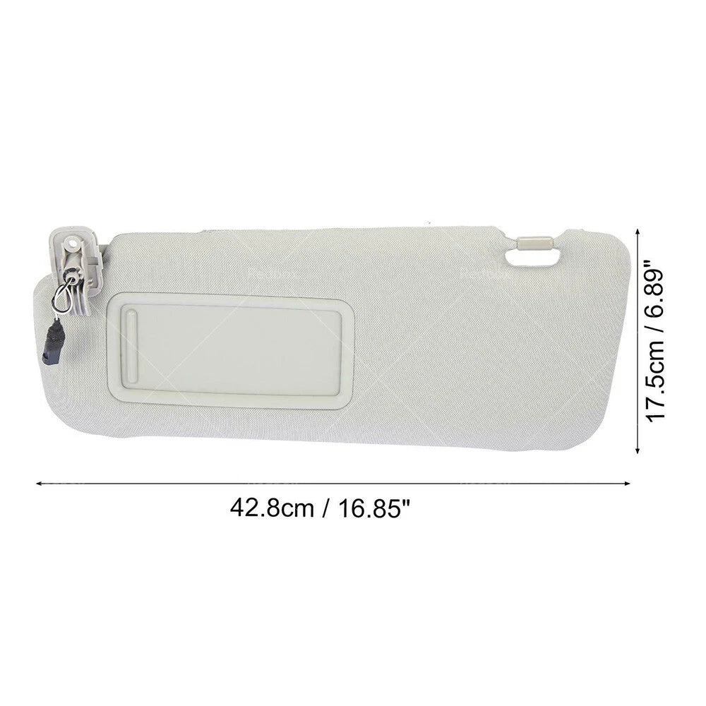 Gray Left Sun Visor with Mirror for Mazda CX-9 (2010-2015)