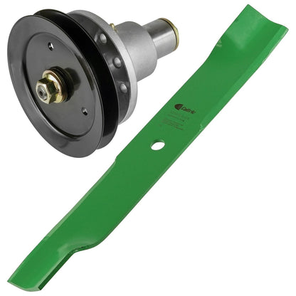 Deck Spindle Assembly with Pulley and Blade for Exmark (2005–2018)