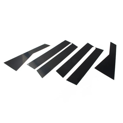 6 x Bright Black Car Window Pillar Posts Trims for Dodge Journey (2009-20)