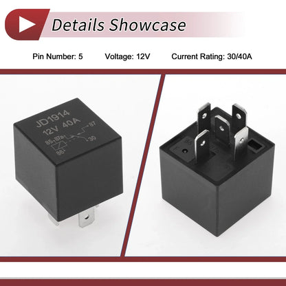 5 Pins Window Defroster Relay for Porsche 911 (2005-2019) 12V 30/40A