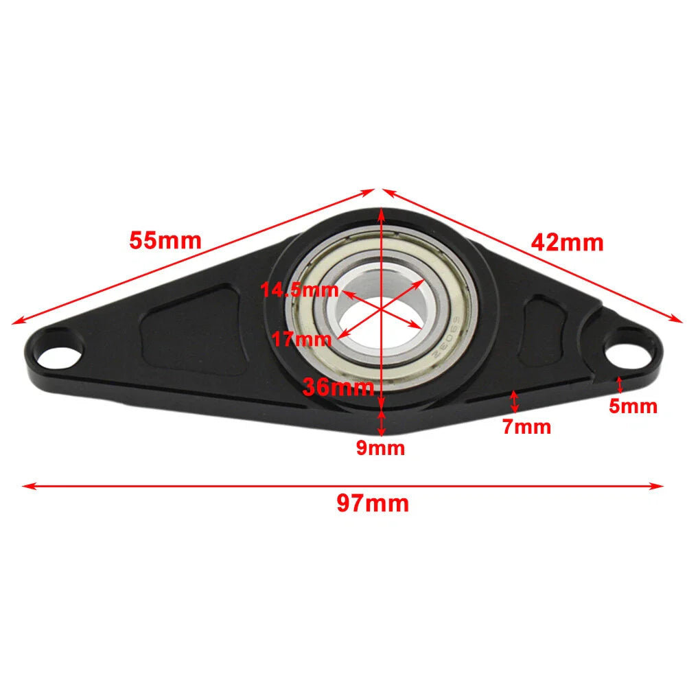 Black Gear Shift Stabilizer Bracket for Suzuki GIXXER 250 V-Strom (22-24)