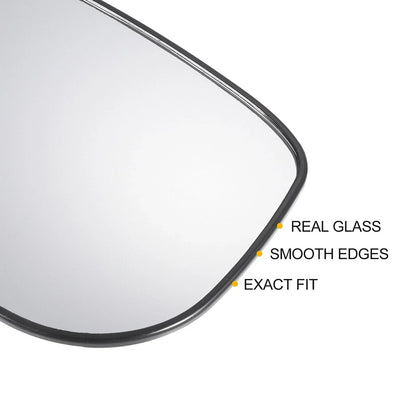 Left Side White Mirror Glass w/ Back Non-heated for Honda Fit Jazz (2009-2013)