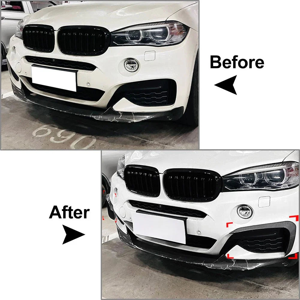 Front Bumper Side Spoiler for BMW X6 F16 M Sport (2015-2019)