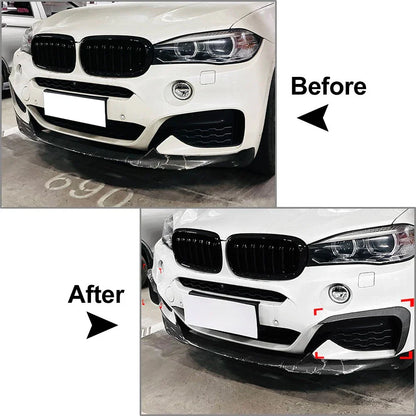 Front Bumper Side Spoiler for BMW X6 F16 M Sport (2015-2019)