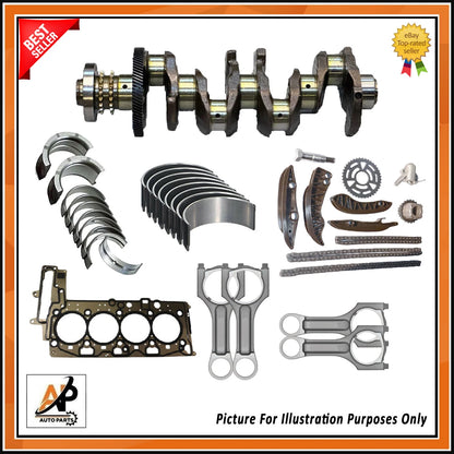 Crankshaft with Gear and Engine Rebuild Kit for BMW 2.0 N47 (2008–2018)
