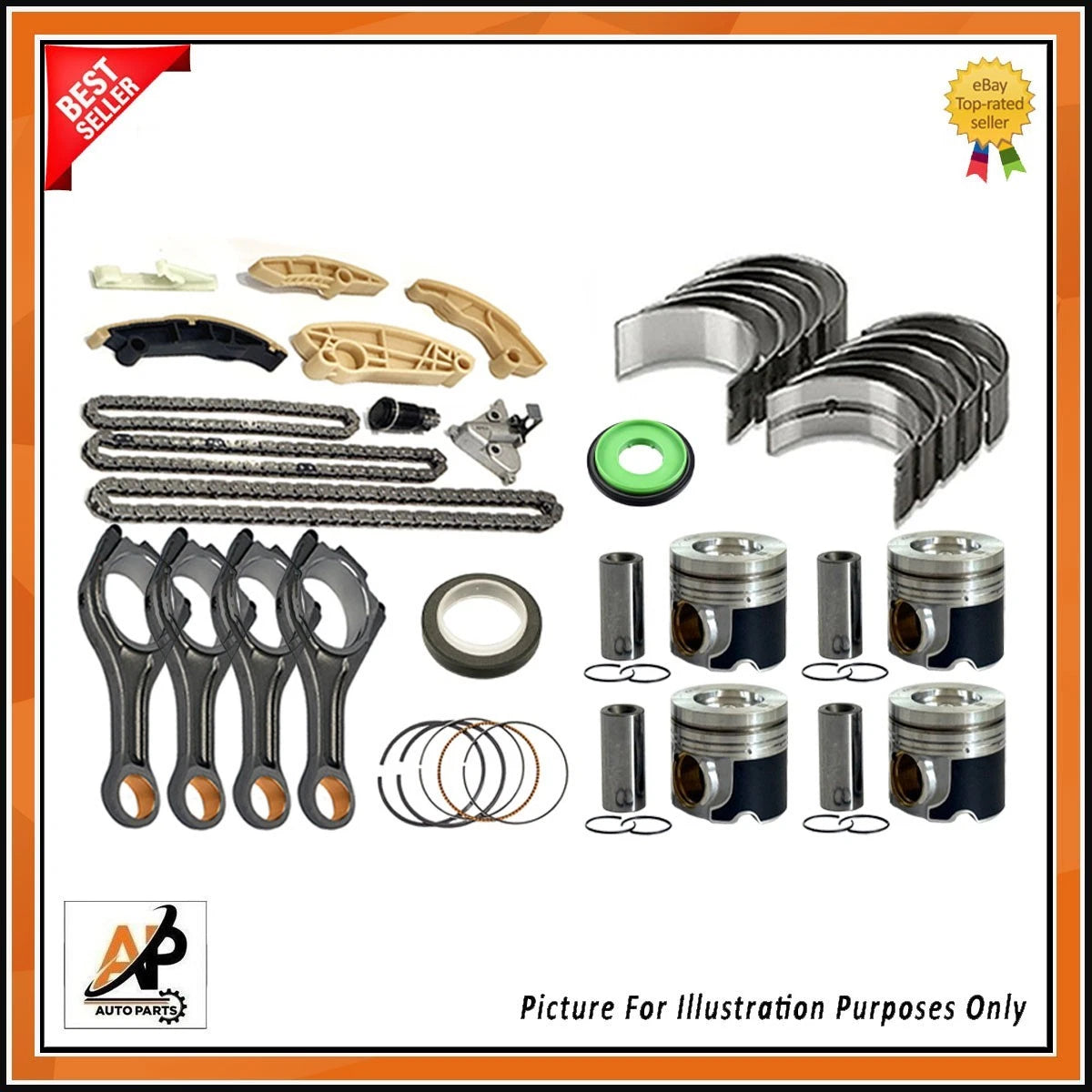 Engine Rebuild Kit Main and Big End Bearing for Jaguar Land Rover 2.0 SD4 (2018–2020)