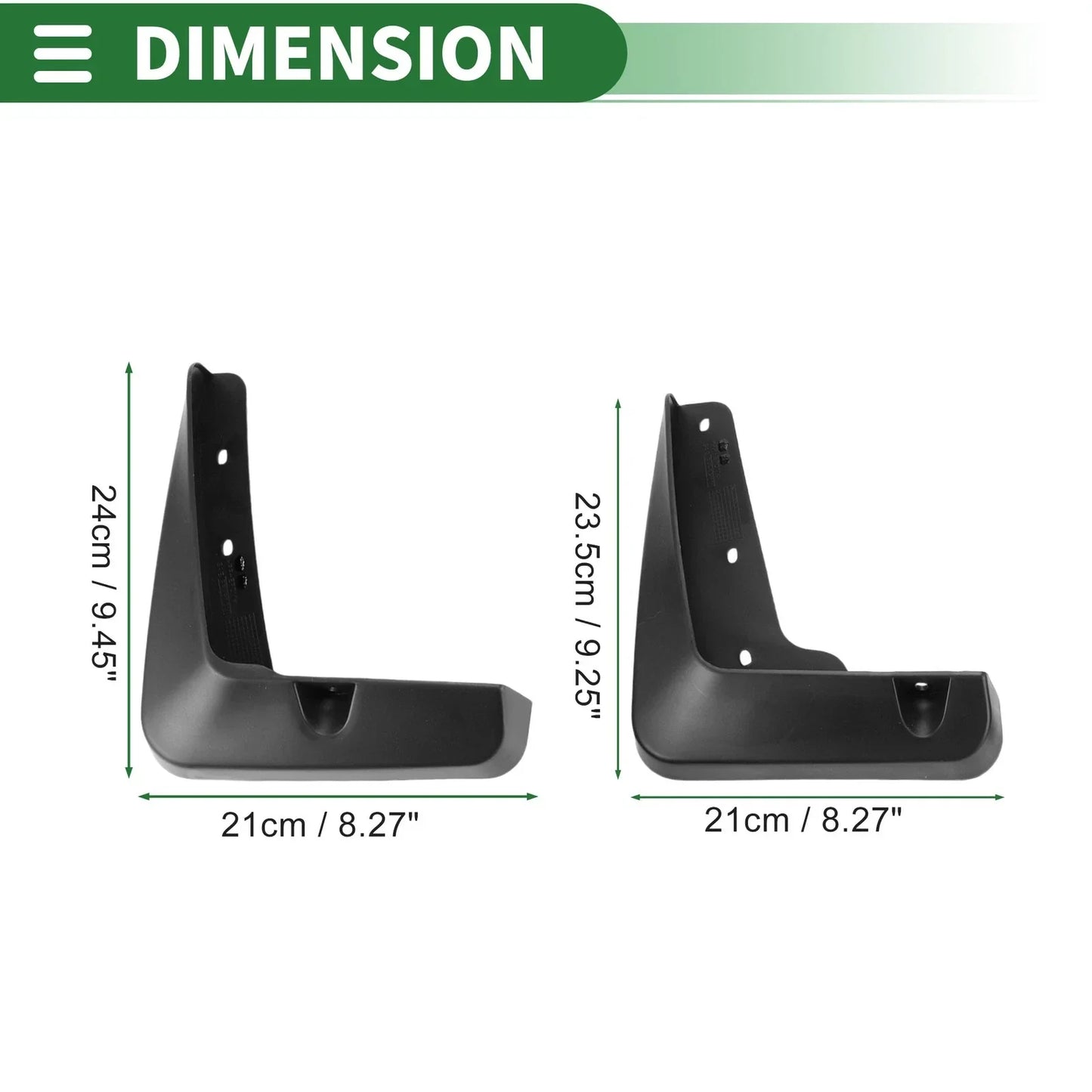 Mud Flaps Splash Guards 1 Set for Lexus ES (2012-2017)