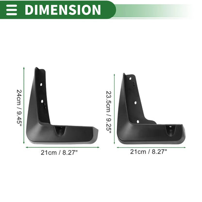 Mud Flaps Splash Guards 1 Set for Lexus ES (2012-2017)