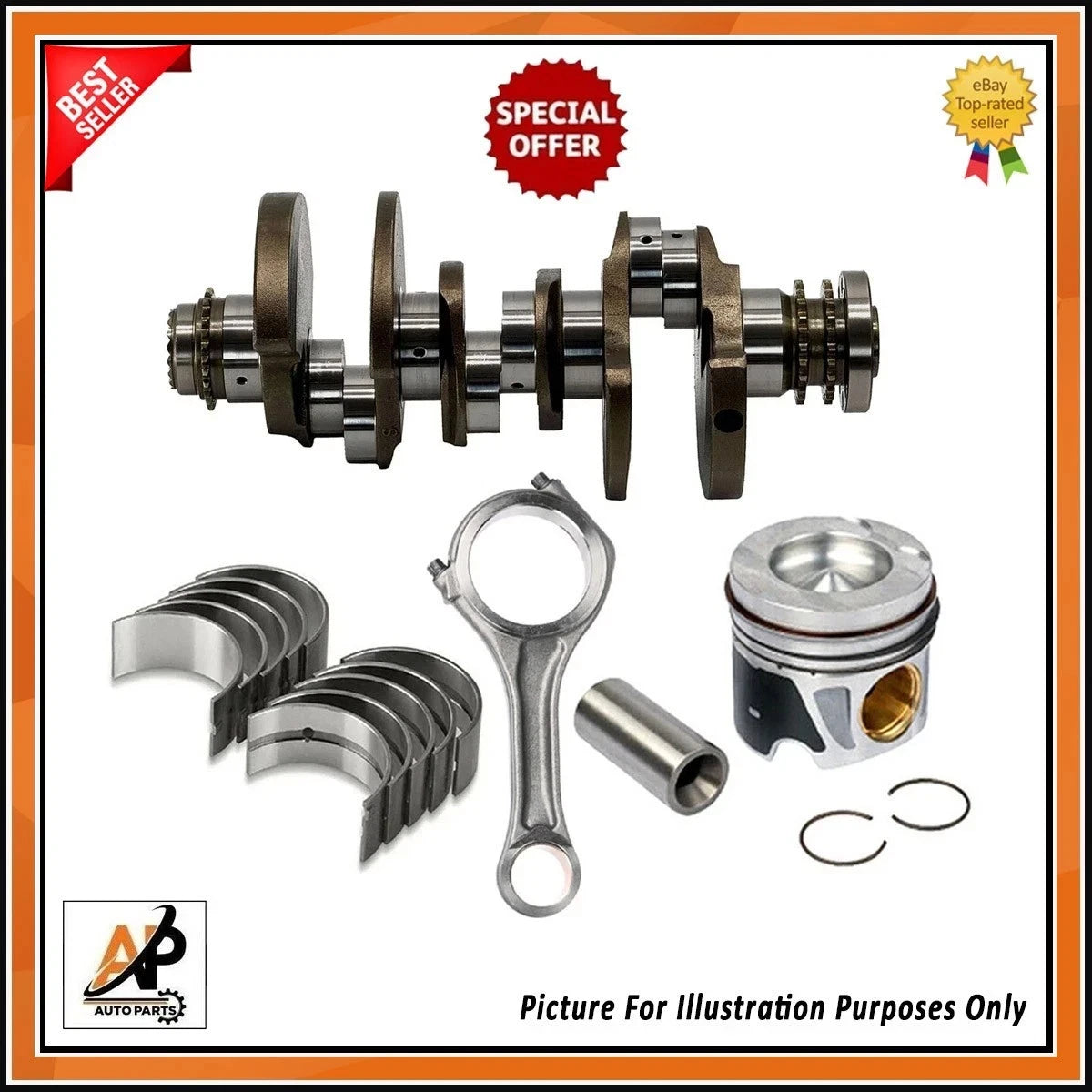 Crankshaft Engine Rebuild Kit for Audi A8 Q7 Q5 (2012–2017)