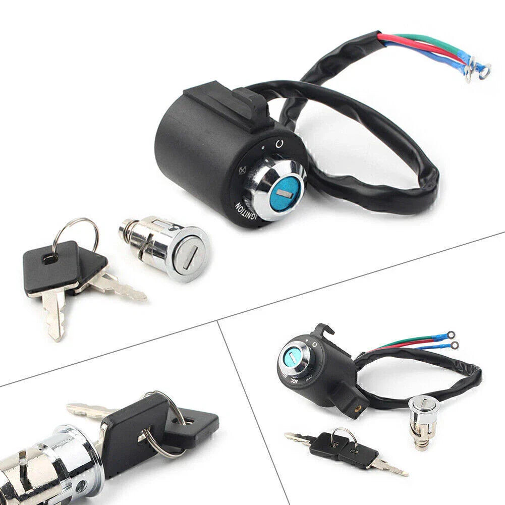 Ignition Switch Fuel Gas Cap Seat Lock Key for Harley Sportster 883 (1995-2003)