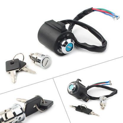 Ignition Switch Fuel Gas Cap Seat Lock Key for Harley Sportster 883 (1995-2003)
