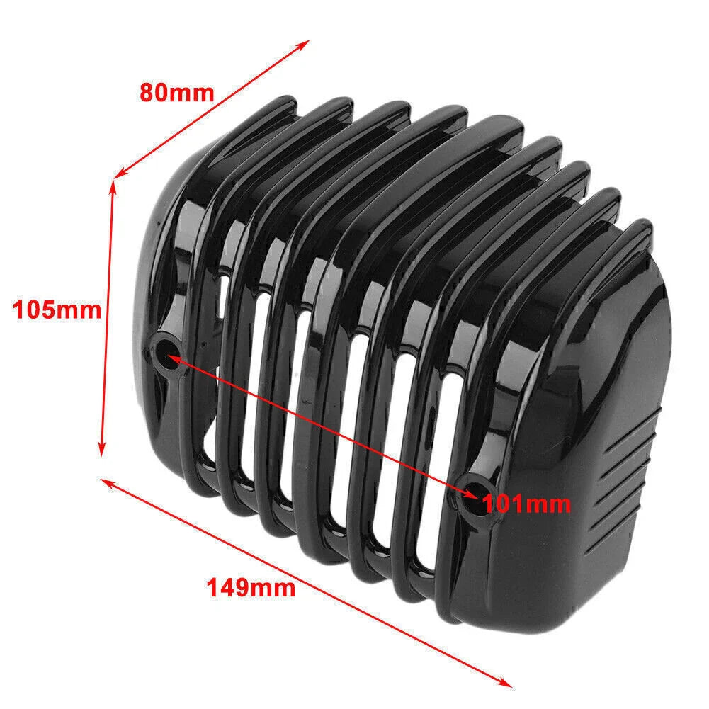 Black Voltage Regulator Cover for Harley Softail 2001-2017