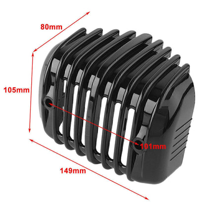 Black Voltage Regulator Cover for Harley Softail 2001-2017