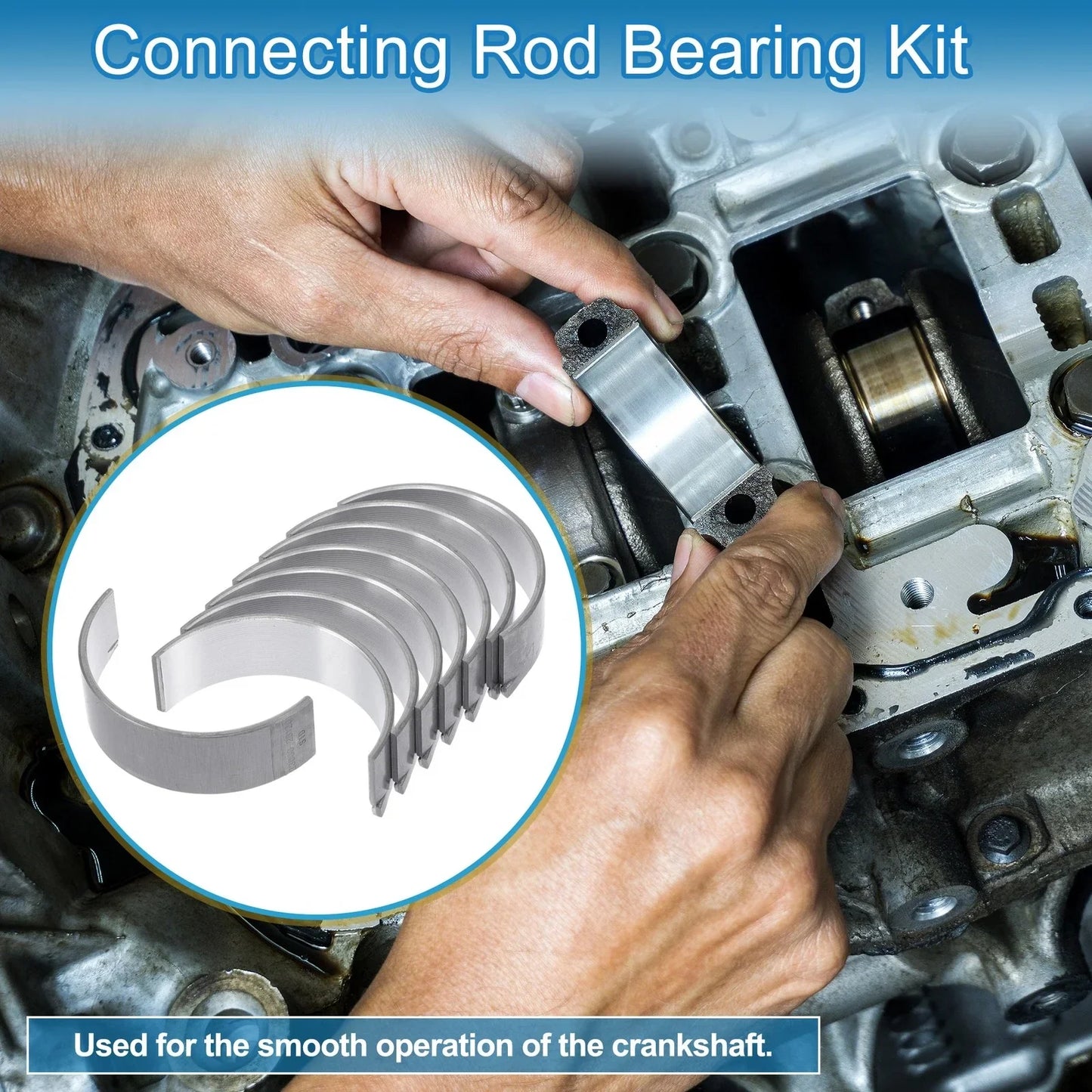 Connecting Rod Bearing Set for Hyundai ELANTRA 2017-2020 (8 Pcs)