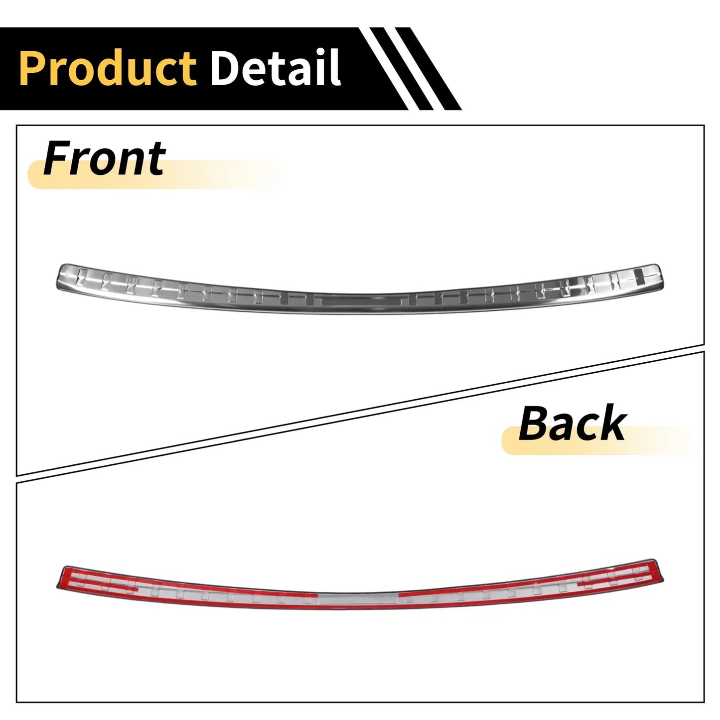 Rear Bumper Topper for Honda CRV 2023-2025 Silver Tone 1 x Piece