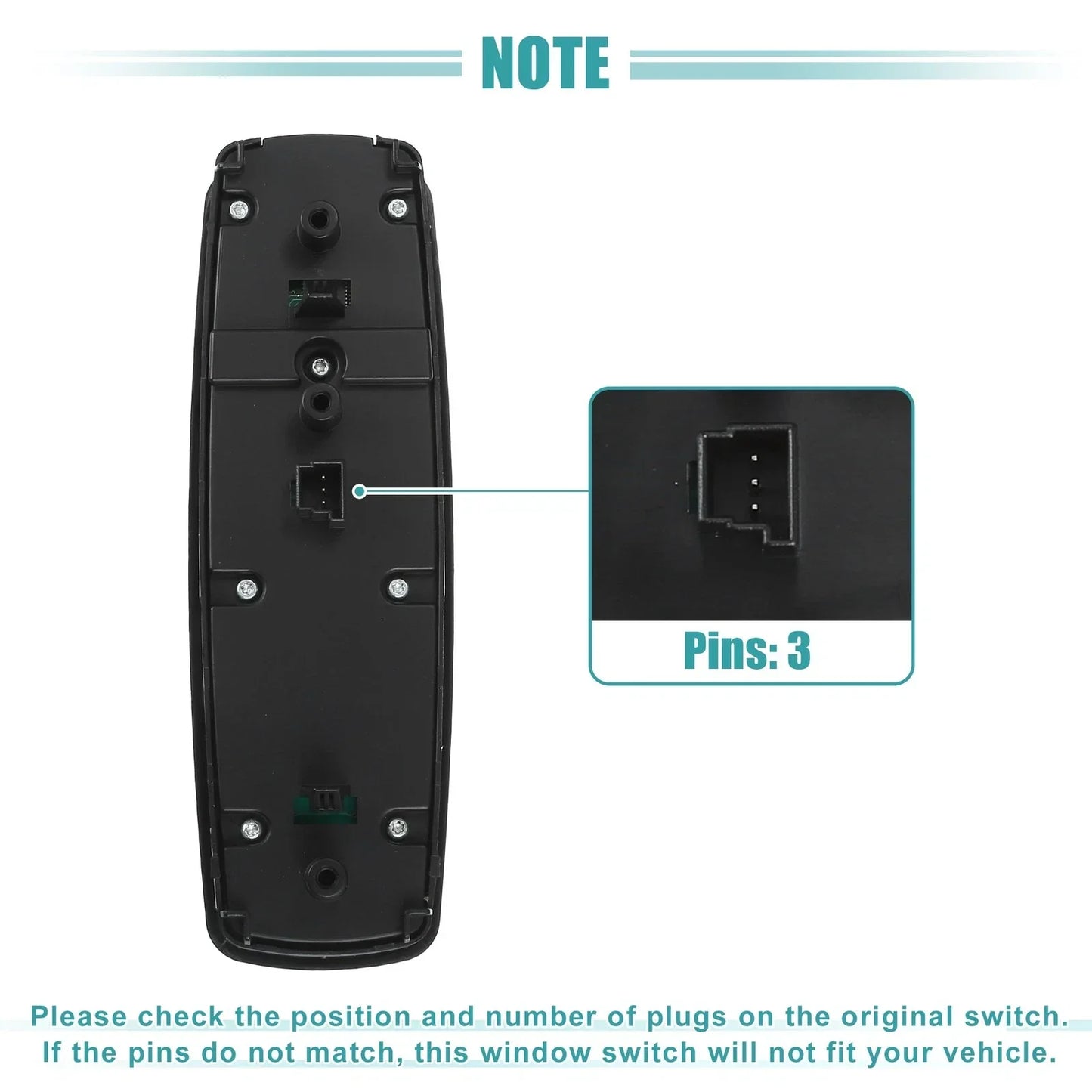 Driver Side Power Window Switch for Mercedes-Benz GL320 GL350 (2007-2012)