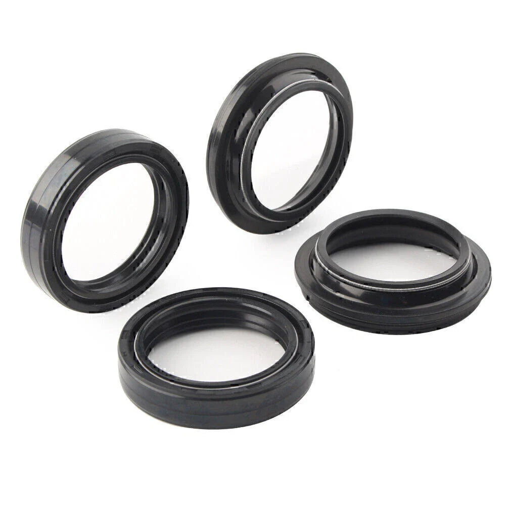 4 x Black 43X54 Motorcycle Front Fork Damper Shock Absorber Seal for Bike